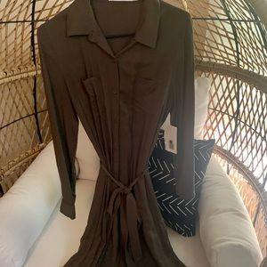 Just Fab Olive Green Dress